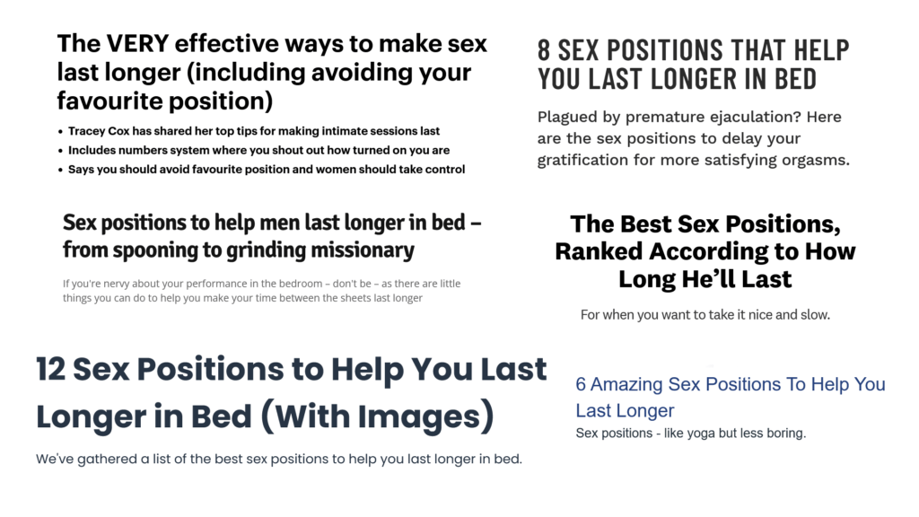 Best sex positions to last longer in bed article headlines
